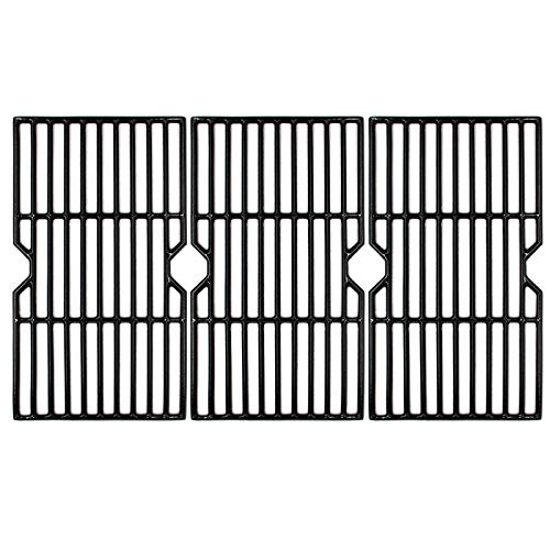 Hongso 16 1516 Porcelain Coated Cast Iron Grill Grates Cooking Grid Replacement for Charbroil Advantage 463343015 463344116 Kenmore Broil King Gas Grill G4670002W1 3Pack (PCF123)