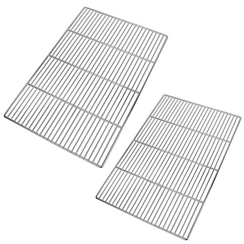 LANEJOY Barbecue Wire Mesh Stainless Steel BBQ Grill Mat Multifunction Grill Cooking Grid Grate 2 Pack （23221575）
