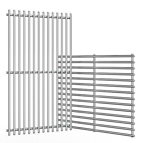 Uniflasy 17 Inches Stainless Steel Cooking Grid Grates Replacement for Charbroil 463250509 463250510 Thermos 461262409 Grill Master 7200737 7200670E Vermont Castings Great Outdoors Gas Grills