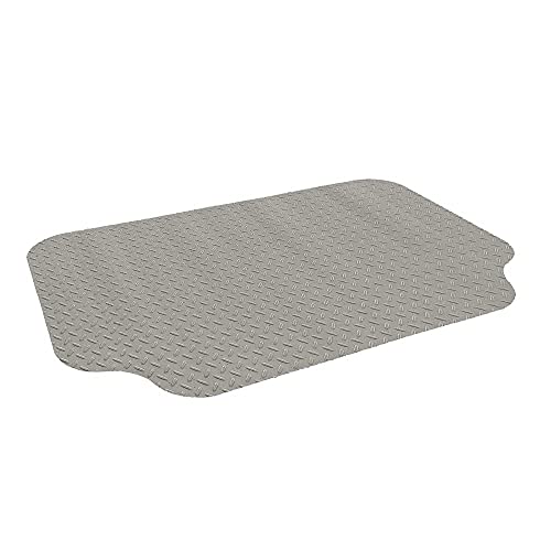 RESILIA  Large Under Grill Mat  Sandstone 72 x 48 inches 12inch Splatter Protection Lip for Outdoor Use