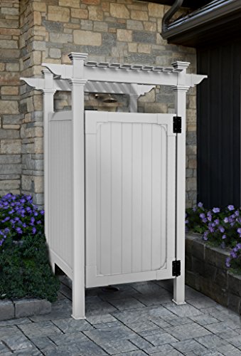 Zippity Outdoor Products ZP19009 Hampton Outdoor Shower Enclosure 36 x 36 White