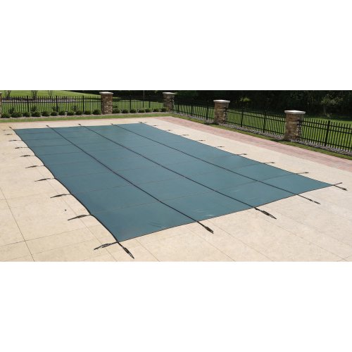 Blue Wave 14ft x 28ft Rectangular In Ground Pool Safety Cover  Green