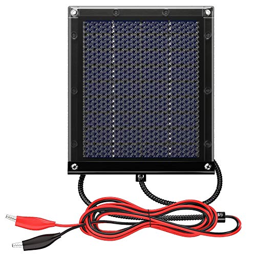 12V 17W Solar Panel to Recharge Deer Feeder Battery Waterproof Outdoor Solar Charger with Mounting Bracket (12v Deer Feeder Solar Panel 17W)