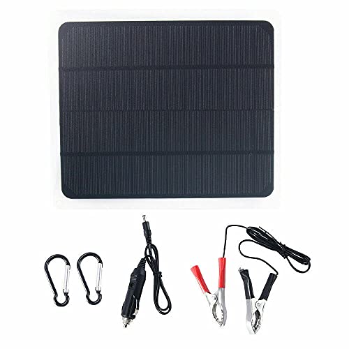 Kqiang 12V 20W Solar Battery Charger ProBuiltin MPPT Charge Controller20 Watts Solar Panel Trickle Charging Kit for Cars Trucks caravans Boats Motorcycles RV