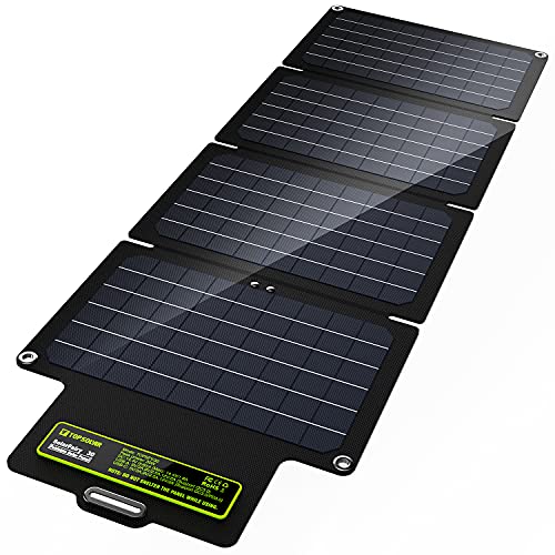 UPGRADE Topsolar SolarFairy 30 Foldable Solar Panel 30W Portable Battery Charger Kit for Cell Phone Power Bank Car Boat RVs Off Grid Charge 12V Batteries  5V Device