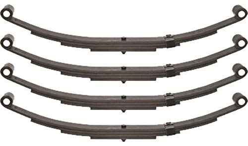 MParts 2 Pairs of SW4B Trailer Spring  2514 Double Eye 4Leaf Spring 134 Wide for 3500 lbs (35K) Trailers (1750 lb Capacity Per Spring)