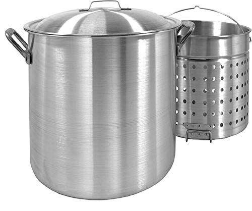 Bayou Classic 1200 120Quart Aluminum Stockpot with Boil Basket