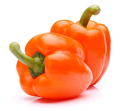 Davids Garden Seeds Pepper Bell Horizon 1147 (Orange) 25 NonGMO Heirloom Seeds