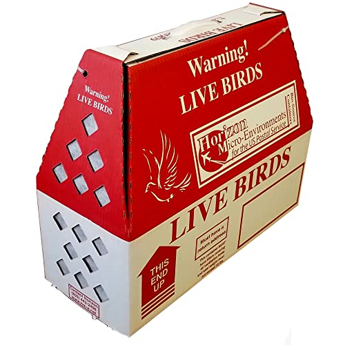 Pinnon Hatch Farms LLC Live Bird Shipping Boxes (10pk) Horizon Chickens Poultry Gamefowl (Optional Divider) (with Divider)