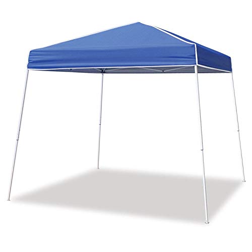 ZShade 12 x 12 Foot Horizon Adjustable Angled Leg Instant Shade Outdoor Canopy Tent Shelter with Steel Frame and UV Protection Blue