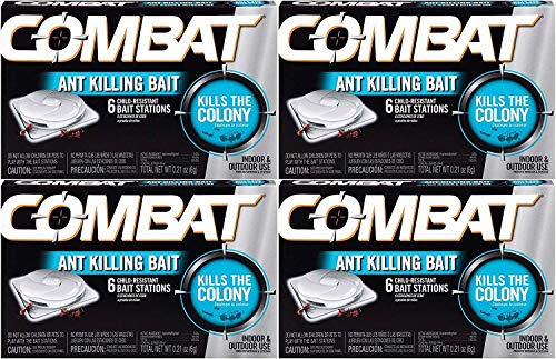 Combat 023400459018 Ant Killing Bait Stations 6 Count (Pack of 4)