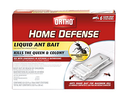 Ortho Home Defense Liquid Ant Bait  Kill the Ant Colony and the Queen Use for Indoor Protection Includes 6 Ant Trap Stations 202 fl oz