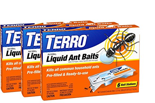 TERRO PreFilled Liquid Ant Killer II Baits 3Packs of 6 Baits Each