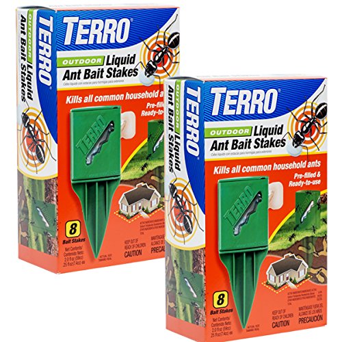 Terro T18122 Outdoor Liquid Ant Killer Bait Stakes (2 Pack)