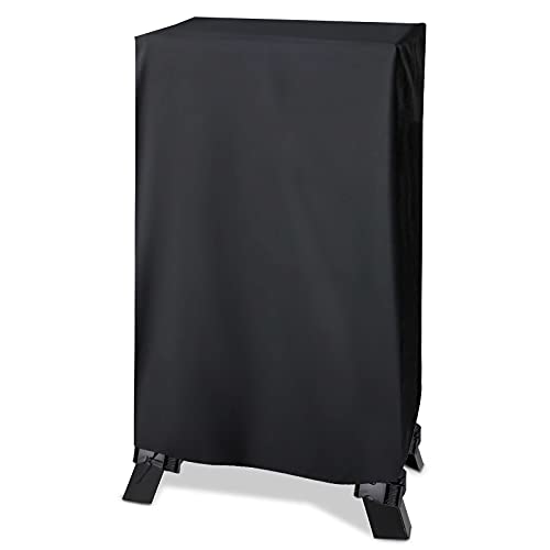 Electric Smoker Cover 30inch Smoke Machine Cover Heavy Duty Waterproof (181 x 169 x 309 inches) Black (TopIT28)