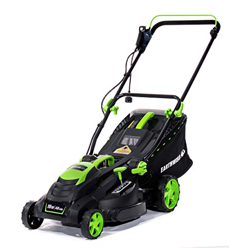 Earthwise 51519 19Inch 13Amp Corded Electric Lawn Mower Black