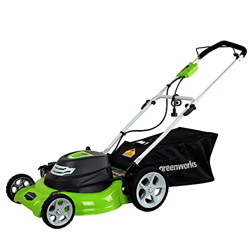 Greenworks 12 Amp 20Inch 3in1Electric Corded Lawn Mower 25022
