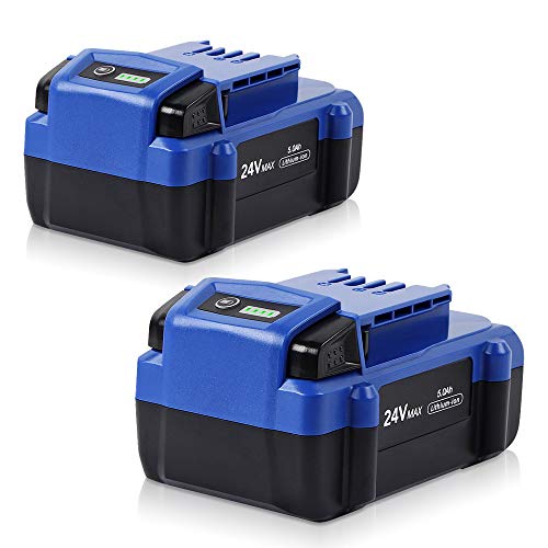 Jialitt 24V 50Ah Battery Replacement for Kobalt 24V Max KB62403 KB52403 KB42403 KB22403 0673802 Lithium Ion Cordless Tools Battery(2Pack)