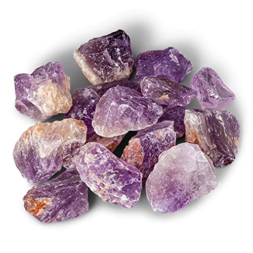 1 lb Bulk Amethyst Rough Stones  Natural Raw Stones Mix  Fountain Rocks for Tumbling Cabbing Polishing Wire Wrapping Wicca  Reiki Crystal Healing