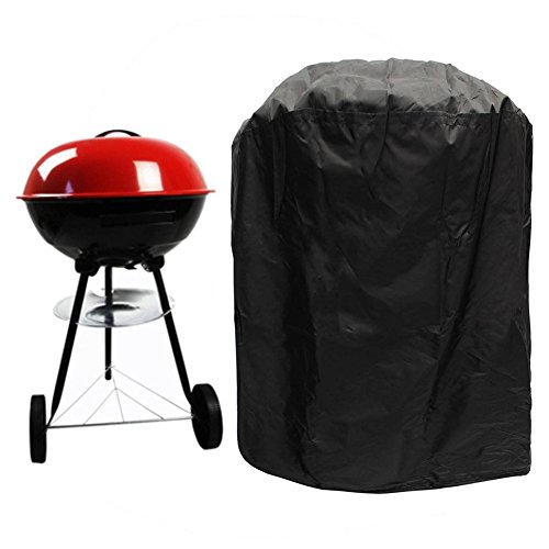 BBQ Grill CoverOutdoor Charcoal Kettle Grill Barbecue CoverHeavy Duty Waterproof AntiUV Smoker Cover Fits for Portable Round Barbeque Grills of WeberBrinkmannCharBroilHolland 22 AIR SHIP 10DAYS