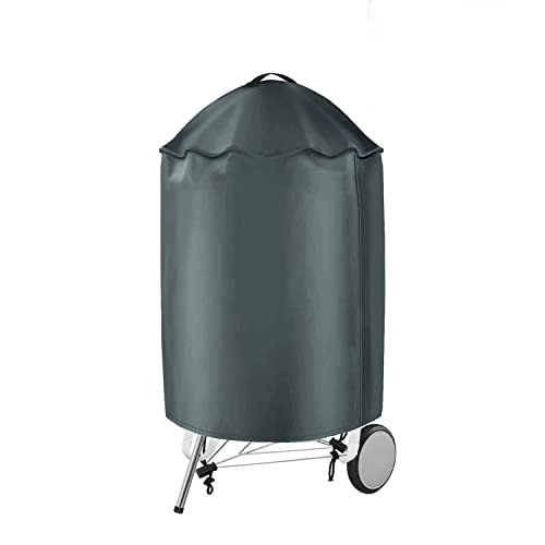 Tiga BBQ Grill Cover for Weber Charcoal Kettle Premium 22 inch BBQ Weatherproof Outdoor Cover with Storage Bag Heavy Duty Durable Barbecue Grill Covers