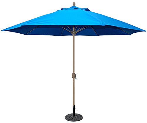 Tropishade 11 Sunbrella Patio Umbrella with Royal Blue Cover