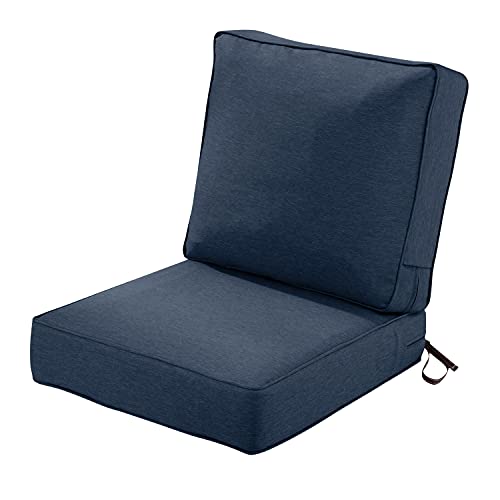 Classic Accessories Montlake FadeSafe Patio Lounge Chair Cushion Set Heather Indigo