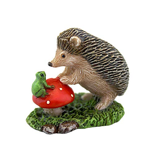 NW Wholesaler Fairy Garden Accessories  Miniature Fairy Garden Figurines Tools Supplies Animals and Mini Furniture for Fairy Gardens (Hedgehog)