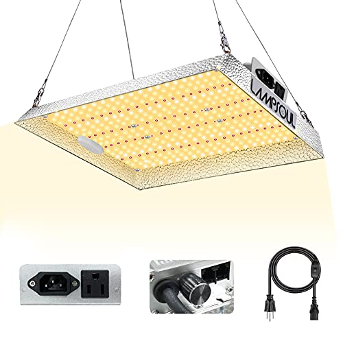 LAMPSOUL LR1200 LED Grow Light 3x3ft Coverage Upgraded Daisy Chain and Dimmable Full Spectrum Grow Lamps for Indoor Hydroponic Plant Seeding Veg and Bloom Growing Light Fixtures with 360 LEDs