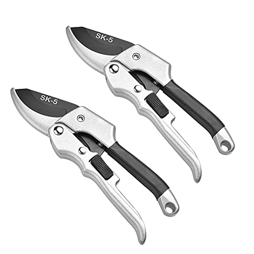 Gardening ScissorsSK5 sharp hand pruning shears set of 2Laborsaving multifunctional suitable for bonsai flowers hedgerows and low shrubs fruitsnonslip and durable