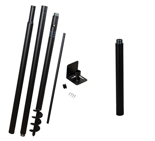 Squirrel Stopper Universal Mounting Pole Kit  Great for PostMounted Bird Houses and Bird Feeders Heavy Duty Pole with Threaded Connections with 12 Pole Extender