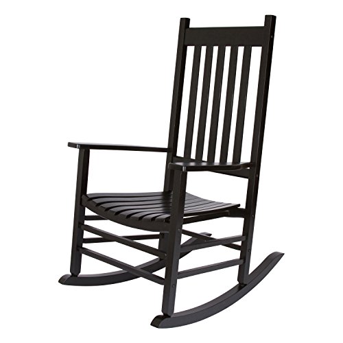 Shine Company 4332BK Vermont Porch Rocker Black