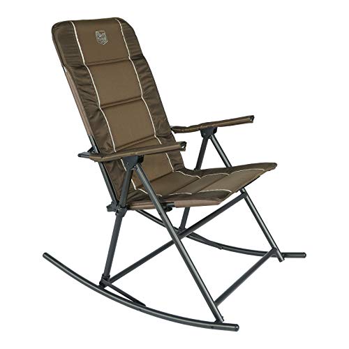 TIMBER RIDGE Foldable Rocking Chairs with High Back Portable Rocker with Hard Armrest for Outdoor and Indoor Carry Bag Included Support up to 300 lbs