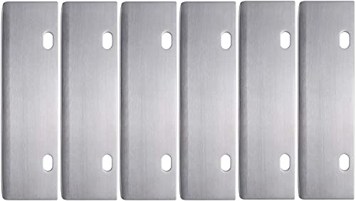 BOLEXINO Grill Scrapers Blade Replacement Edge Sharper Blades Stainless Steel Heavy Duty Rust Grill Blades Outdoor BBQ Tools  Accessories Blades (6 Pack)