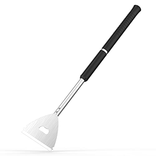 TANiCOO Stainless Steel 1985 Griddle Scraper Extra Length Grill ScraperSlant Edge Grill SpatulaFit for Teppanyaki Flat Top and Works with Most Hot Grill Grates