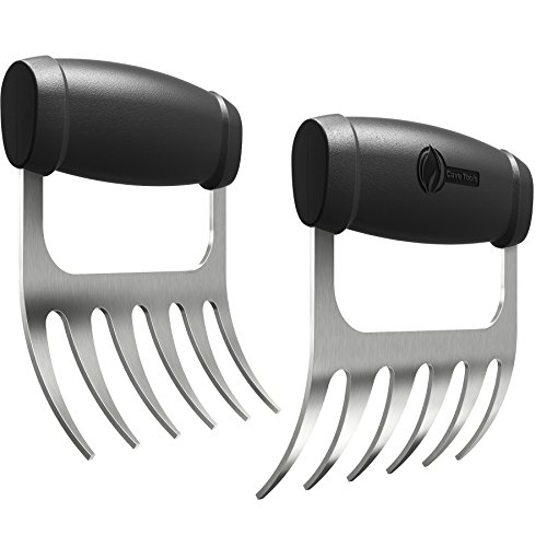 Cave Tools Metal Meat Claws for Shredding Pulled Pork Chicken Turkey and Beef Handling  Carving Food  Barbecue Grill Accessories for Smoker or Slow Cooker