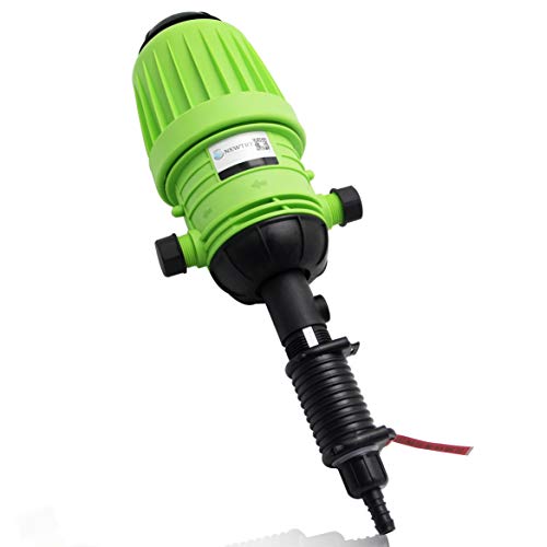 NEWTRY 044 Fertilizer Injector for Drip Irrigation Adjustable Water Powered Dosing Pump 34 NPT