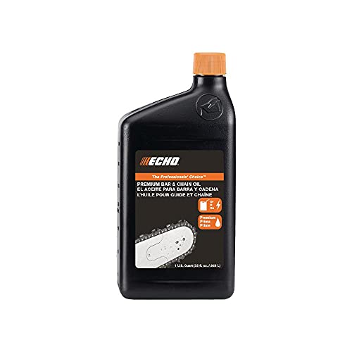 Echo Products 6459012 Power Chainsaw Bar and Chain Oil Equipment Lubricant for Professional Home Use HighPerformance Lubricating Formula Minimizing Resin BuildUp 32 fl oz (1 quart  12 Pack)