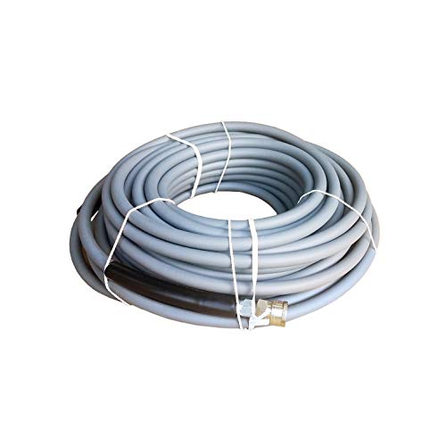 Ultimate Washer 4000 PSI 38 x 100 Grey NonMarking Abrasion Resistant Pressure Washer Hose wQuick Connects