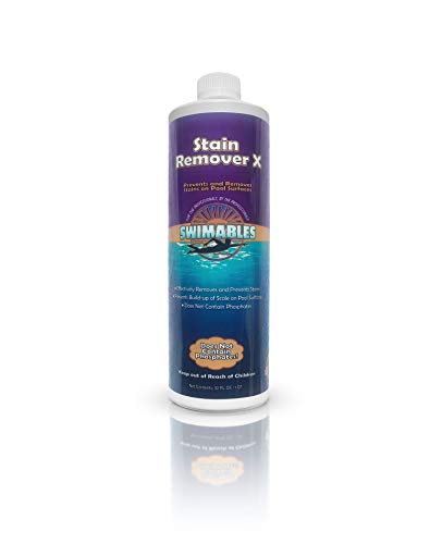 Swimables Stain Remover X  Great for Preventing and Taking Off Stains from Swimming Pools  Great for Startups  SW39X