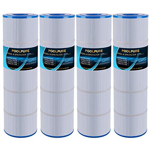 POOLPURE 106A Filter Replaces Hayward CX880XRE Pleatco PA106PAK4 Unicel C7488 Filbur FC1226 FC6430 Hayward SwimClear C4020 C4025 C4030 4 X 106 sq ft Filter Cartridge 4 Pack