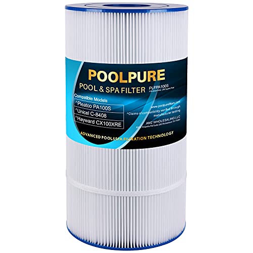 POOLPURE PA100S Pool Filter Replaces Hayward SwimClear C100S CX100XRE 100 sqft Filter Cartridge 1PACK