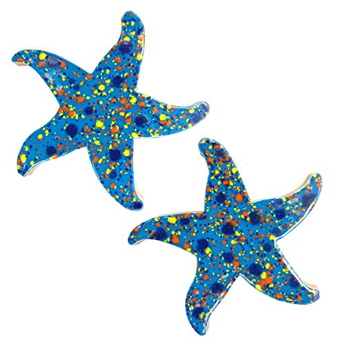 Meridian Tile Products Porcelain Swimming Pool Starfish Step Marker 5 Blueberry Glaze (Set of 2)