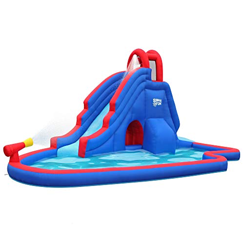 SUNNY  FUN Deluxe Inflatable Water Slide Park