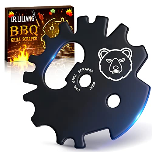BBQ Grill Scraper Stocking Stuffers  Christmas Birthday Gifts for Men Women Dad Adults Mom Chef Kitchen Gadgets Smoker Accessories Grate Grilling Cleaning Cool Tool for Outdoor Camping Indoor Cooking