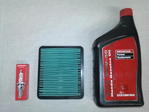 Honda EU3000 Generator TuneUp Kit (1) 0820710w30 Quart Oil (1) 9807955846 Spark Plug  (1) 17211ZS9A02 Air Filter