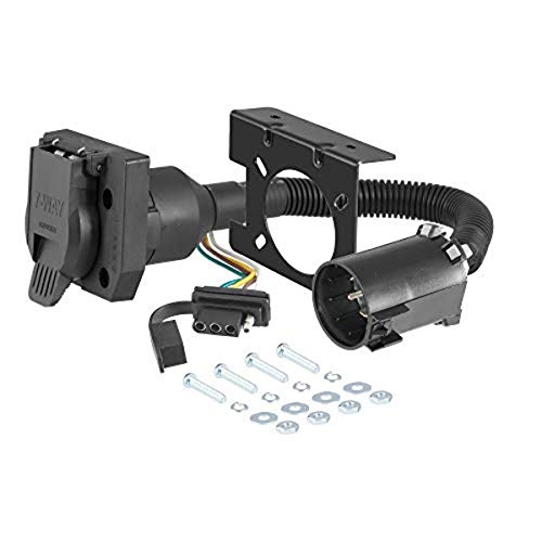 CURT 55774 DualOutput VehicleSide 7Pin 4Pin Connectors Factory Tow Package and USCAR Socket Required