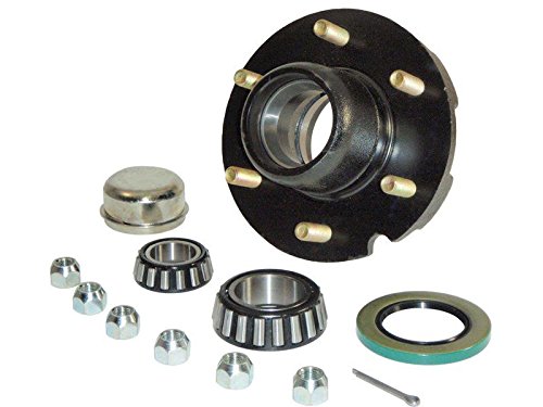 RIGID HITCH INCORPORATED Trailer Hub Assembly 6Bolt on 512 Bolt Circle (H1206HD02A) with 134 Inner  114 Outer Bearings  Single