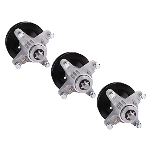 Replacement Spindle Assembly Set of 3  Compatible with Cub Cadet and MTD  i1050 LT SLT and RZT  50 Deck Lawn Mowers  Replaces 91804126 91804125 61804126A 91804125 91804125A 1120370