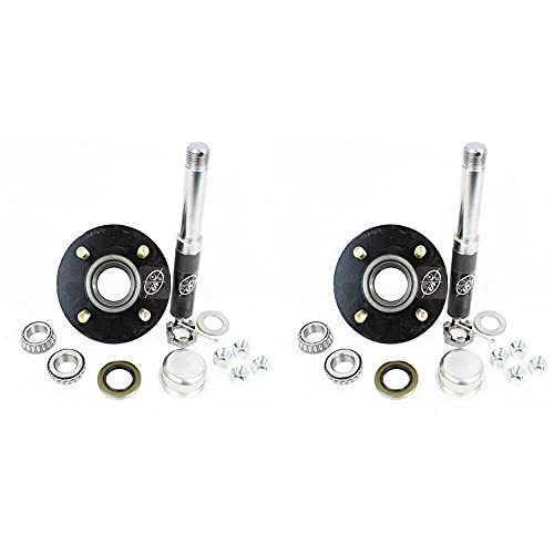 SOUTHWEST WHEEL 2Pack 2000 lbs Trailer Axle Spindle with 44 Bolt Circle Hub